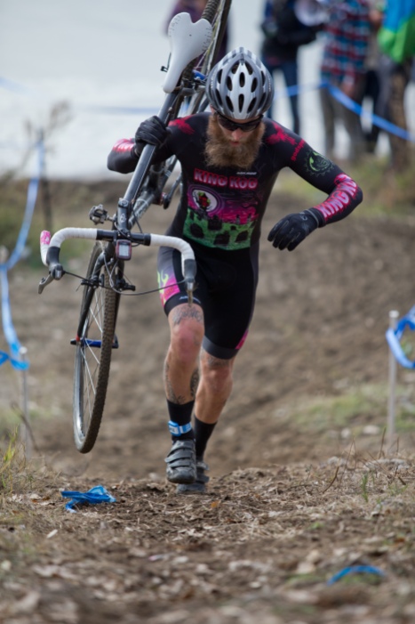 Kell McKenzie Charging to Fifth at SacCX Miller Park